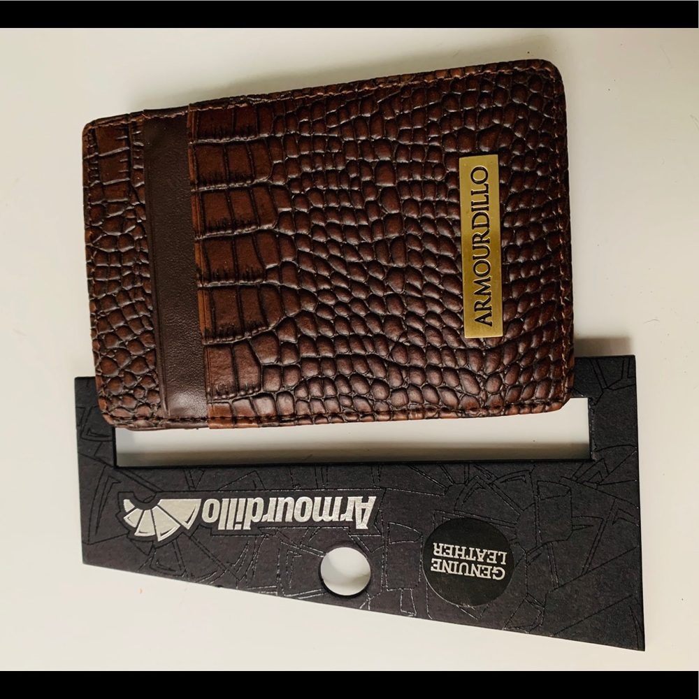 Armourdillo Genuine Alligator Skin Leather Wallet